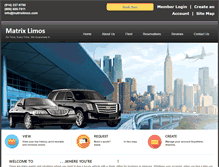 Tablet Screenshot of matrixlimos.com